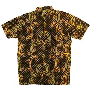 NWOT Men Indonesian Batik Short Sleeve Size M